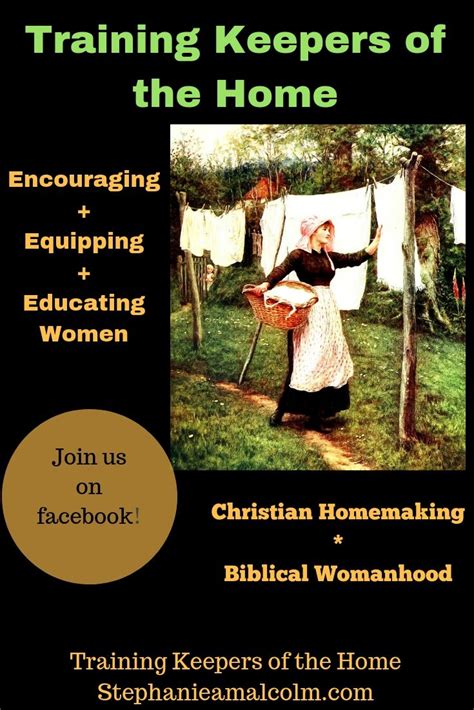 Christian Homemaking Group For Women Wives And Mothers Biblical