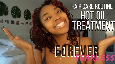 How to do a hot oil treatment on natural hair HAIR CARE ROUTINE: HOT OIL TREATMENT ON LOCS - YouTube