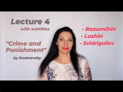 Lecture 4 CRIME AND PUNISHMENT Razumihin Luzhin Svidrigailov