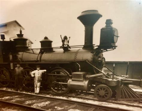 Railroadtrainsteam Engine No 243fitchburg Photo Circa 1800s Sepia