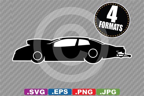 Pro Stock Dragster Race Car Silhouette Graphic By Idrawsilhouettes