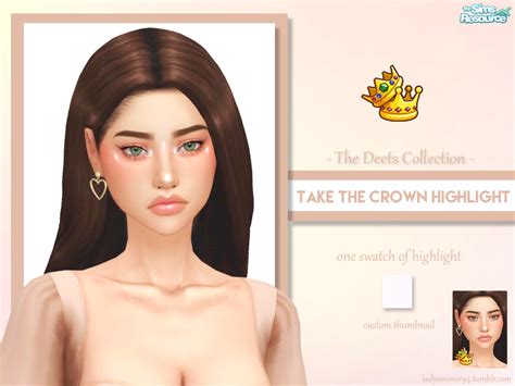 Take The Crown Highlight By Ladysimmer94 From Tsr • Sims 4 Downloads