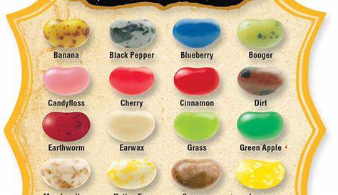 every flavor beans chart