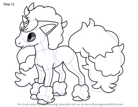 Learn How To Draw Galarian Ponyta From Pokemon Pokemon Step By Step