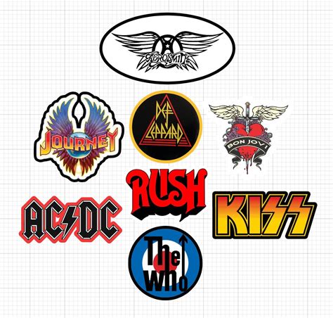80s Rock Band Stickers Best Quality Matte Vinyl Etsy