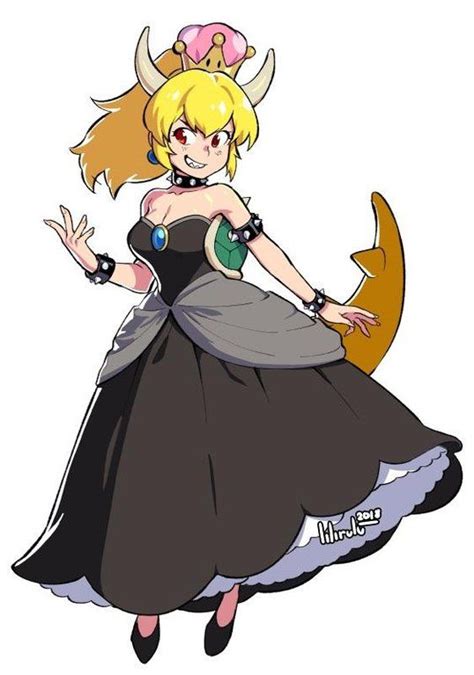 Princess Bowser Bowsette Nintendo Fan Art Manga Studio Concept Art Characters