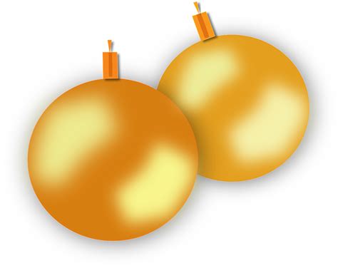 Gold Christmas Ornaments Png Picture Png Mart