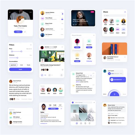 Figma Social Media App Template