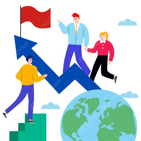 Gambar Ikon Kartun Bumi Karakter Bisnis Bisnis Keuangan Kerja Sama