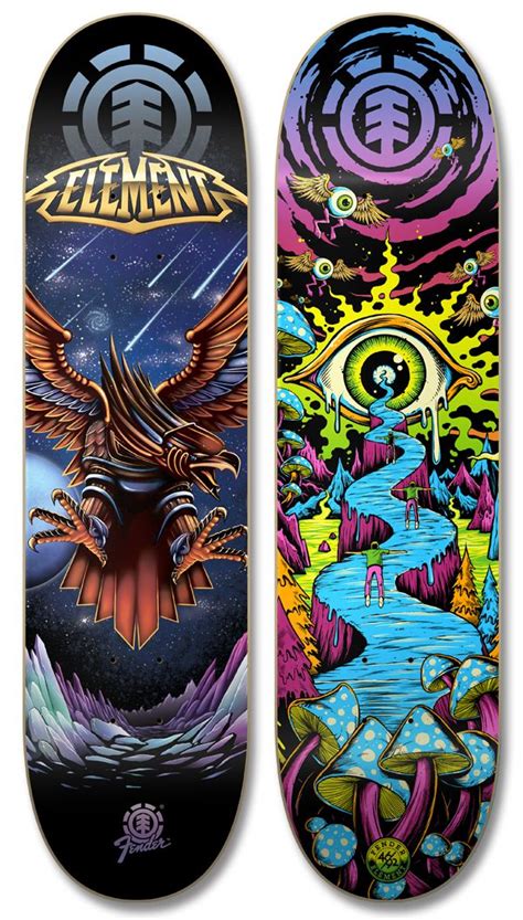 Element Skateboards Skateboard Deck Art Skateboard Art Skateboard