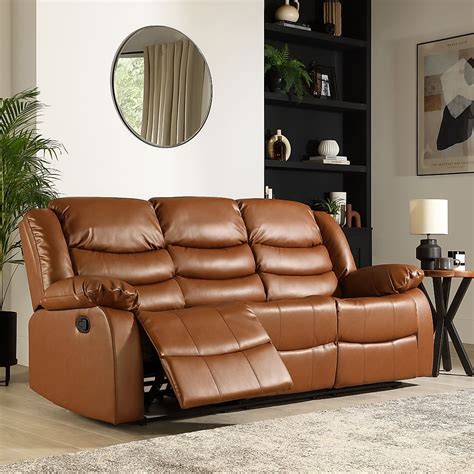 Sorrento Tan 3 Seater Recliner Sofa Furniture And Choice