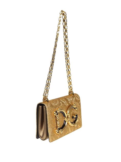 Dolce And Gabbana Dg Girls Baroque Bag In Gold Metallic Lyst
