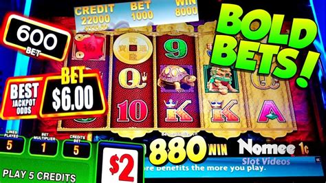 ★bold Bets And Wins★ 5 Dragons Good Fortune Slot Machine 880 Max Bet