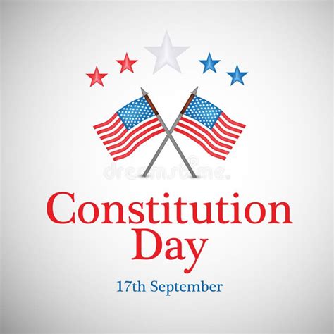 Illustration Of Usa Constitution Day Background Stock Vector
