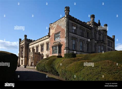 Elvaston Castle South And East Fronts Derbyshire England Stock