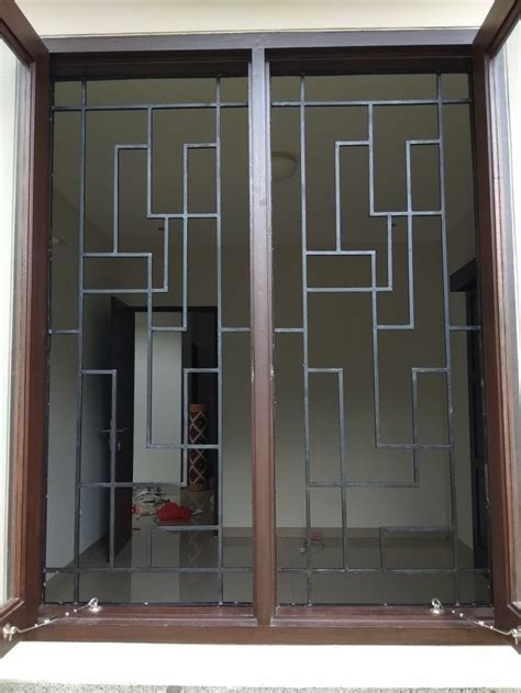 Jual tralis minimalis buat jendela warna cat hitam doof - Kota