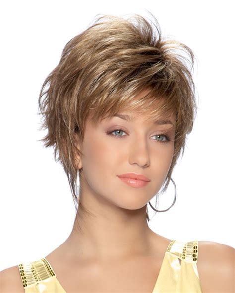 The key to pulling off this cut is texture; Short Choppy Layers Ladies Wig, Lace Front Wigs Nyc | P4