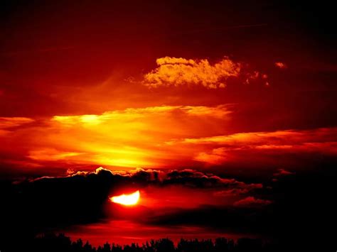 Sunset Sun Sunrise Sky Red Clouds Pikist