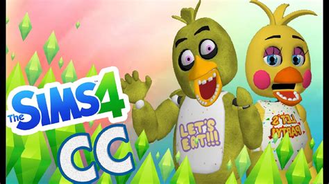 Descarga Cc Los Sims 4 Fnaf Cosplay Chica Y Toy Chica Youtube