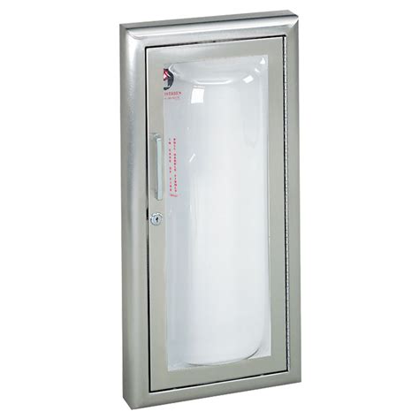 (the 3″ trim model has rolled edge construction). Surface Mounted Extinguisher Cabinet - JL Industries Clear VU