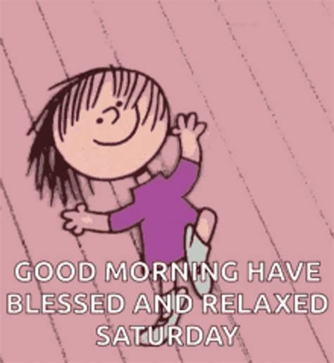 Good Morning Happy Saturday Charlie Brown Dance 