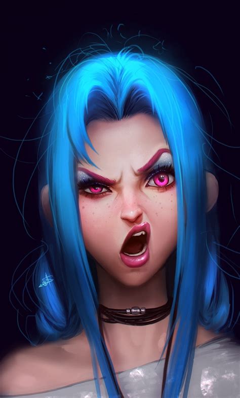 1280x2120 Jinx League Of Legends Artwork Iphone 6 Hd 4k Wallpapers