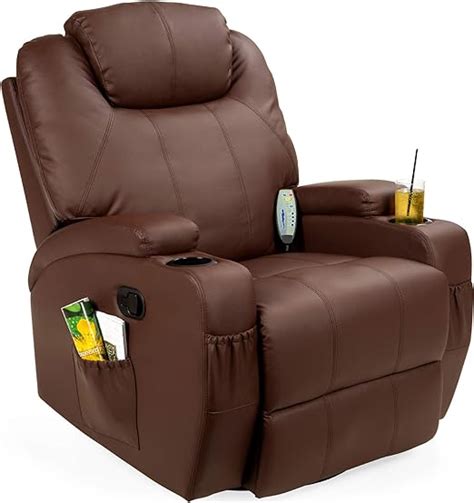 Best Choice Products Executive Faux Leather Swivel Electric Glider