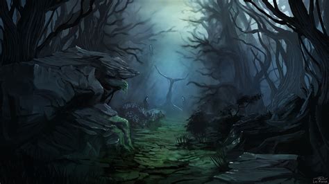 Artstation Haunted Forest Commission