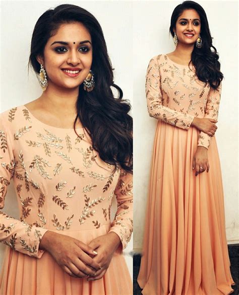 Pin By 😃 😍😍 On Keerthi Suresh Frock Models Fashion Inspired Dress