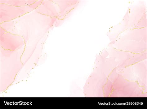 Abstract Rose Blush Liquid Watercolor Background Vector Image