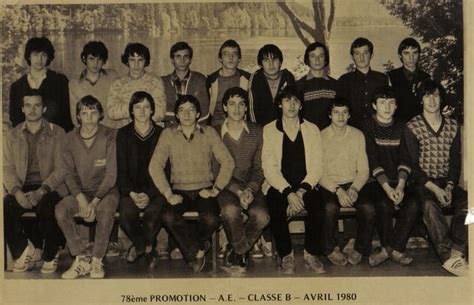 Photo de classe 78 ème promo classe B de 1980 Enm Ecole Nationale De