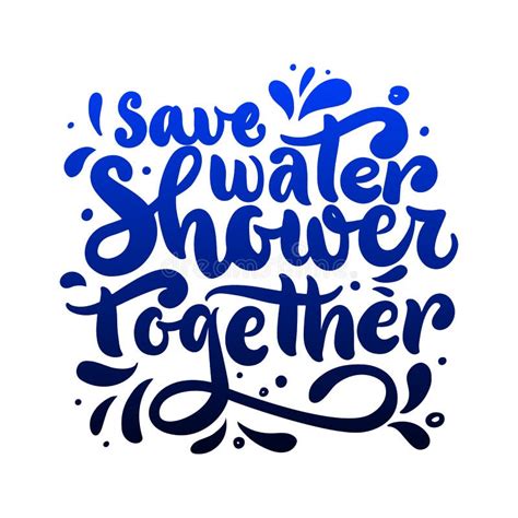 Save Water Shower Together Stock Illustrations 19 Save Water Shower