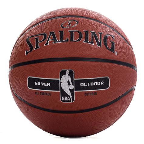 Spalding Nba Silver Copmposite Leather Outdoor Basketball Brown 7 Ebay