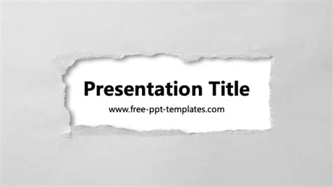 Paper Ppt Template