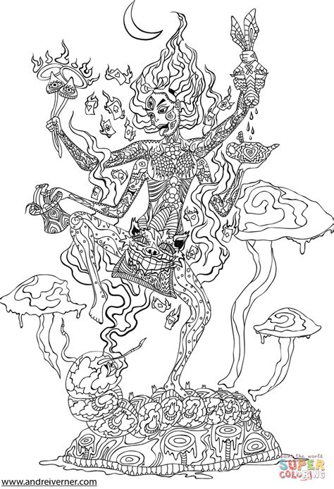 They even provide a level of calmness. Psychedelic Ornaments coloring page | Free Printable ...