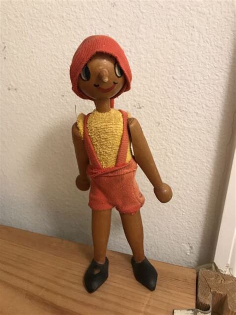 Small Wood Boy Figurine Pinocchio Japan Ebay