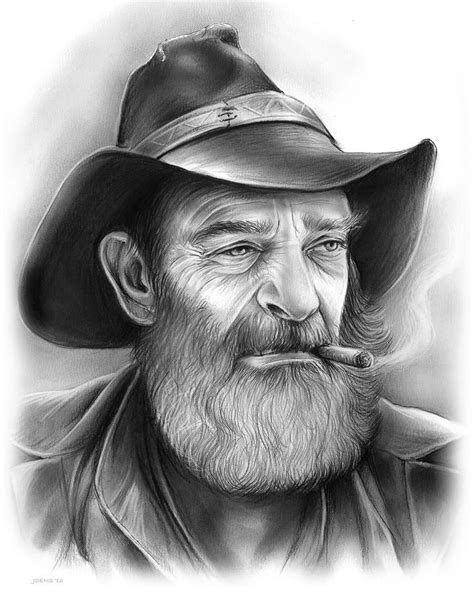 The Cowboy Drawing By Greg Joens Pencil Portrait Portrait Drawing Man