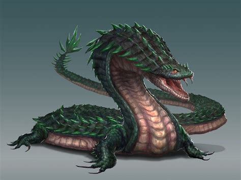 Basilisk Fantasy Monster Fantasy Creatures Art Creature Artwork