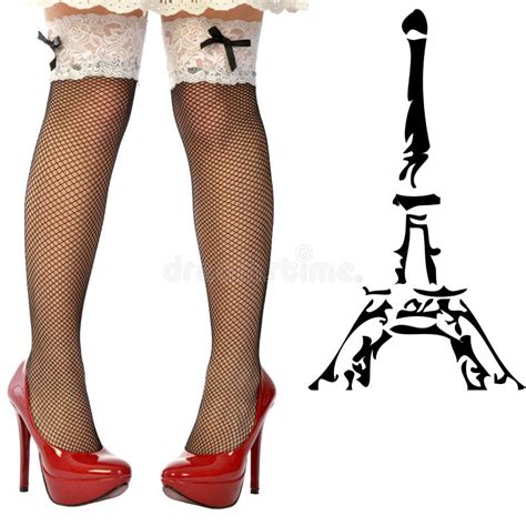 Zeer Sexy Vrouwen In Parijs Stock Illustratie Illustration Of Voet