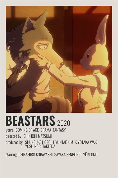 Beastars Minimalist Poster In 2021 Anime Films Anime Minimalist
