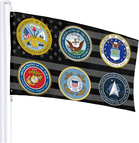 Wqjj Military Flag 3 X 5 Armed Forces Multi Service