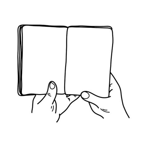 Hand Holding Book Drawing At Explore Collection Of