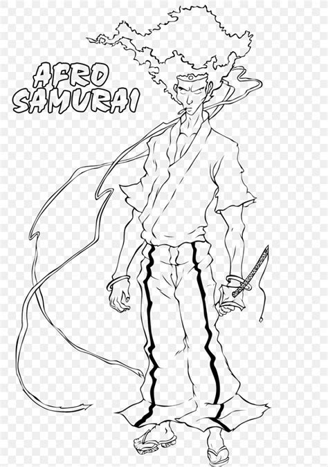 This is a solid collection that would be great for teachers or a homeschooling family to use. Line Art Drawing Afro Samurai Coloring Book, PNG ...