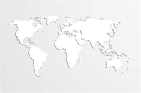 Vector World Map Set Contains Ai Eps Main File