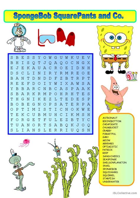Spongebob Squarepants Word Search Wordmint Word Search Printable Porn