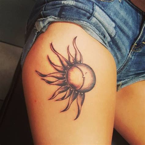35 Meaningful Sun And Moon Tattoo Designs For Women