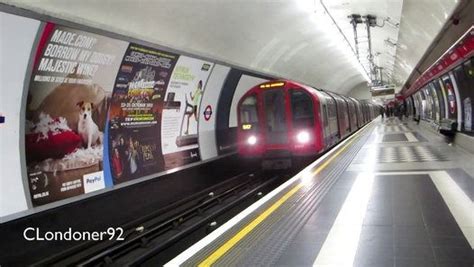 London Underground Central Line Departs Westbound At Holborn Station