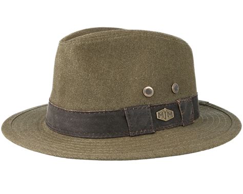 Outdoor Washed Canvas Olive Traveller Mjm Hats Hats