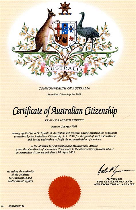 The cost to apply for an australian citizenship certificate is $190. Pravin Shetty > Resume