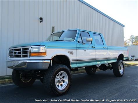 1996 Ford F 350 Super Duty Xlt Obs 73 Diesel Lifted 4x4 Sold